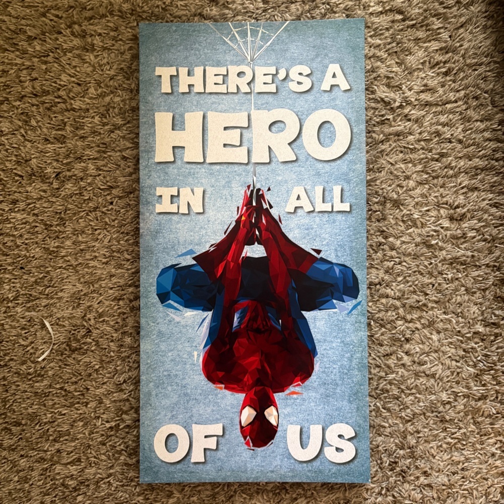 Marvel Spider-Man Hero Wall Art - Red, Blue, White